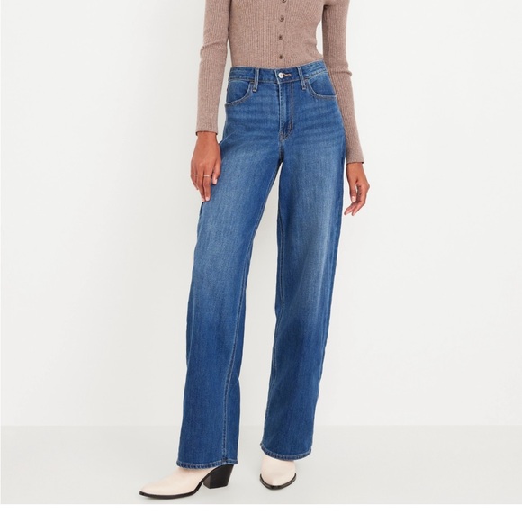 Old Navy Women’s High Rise WOW Wide Leg Jeans - Picture 1 of 4